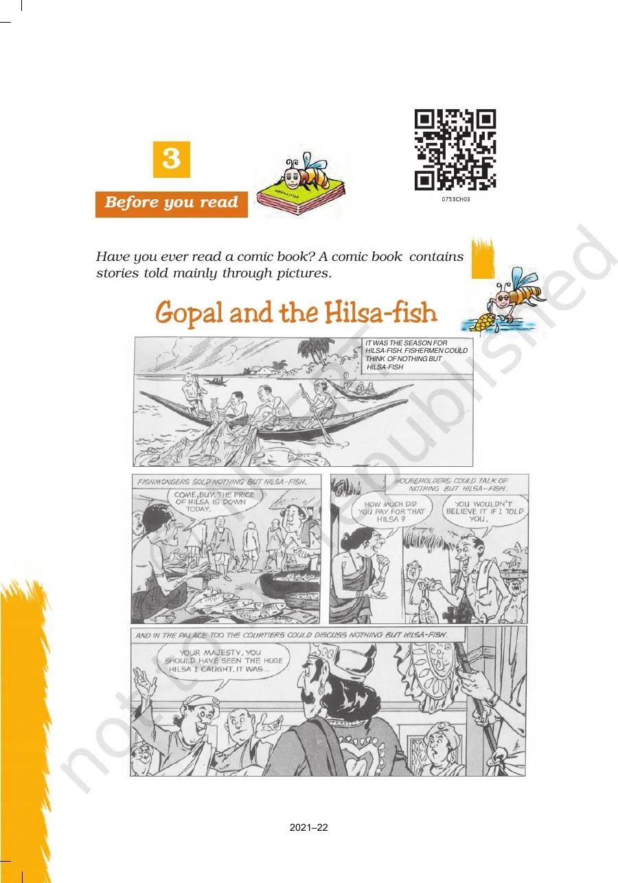 Class 7 English Honeycomb Gopal and the Hilsa Fish Chapter 3