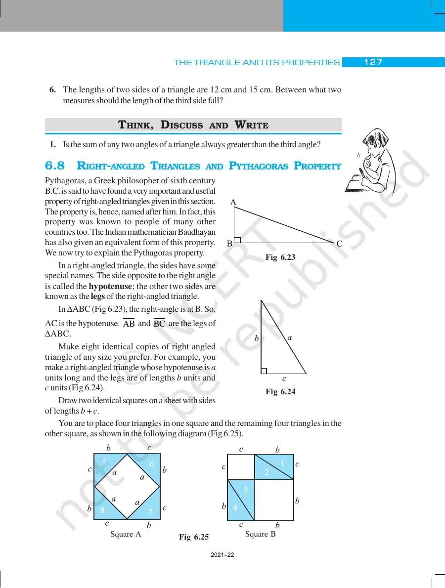 Class 7 Maths The Triangles and its Properties Chapter 6