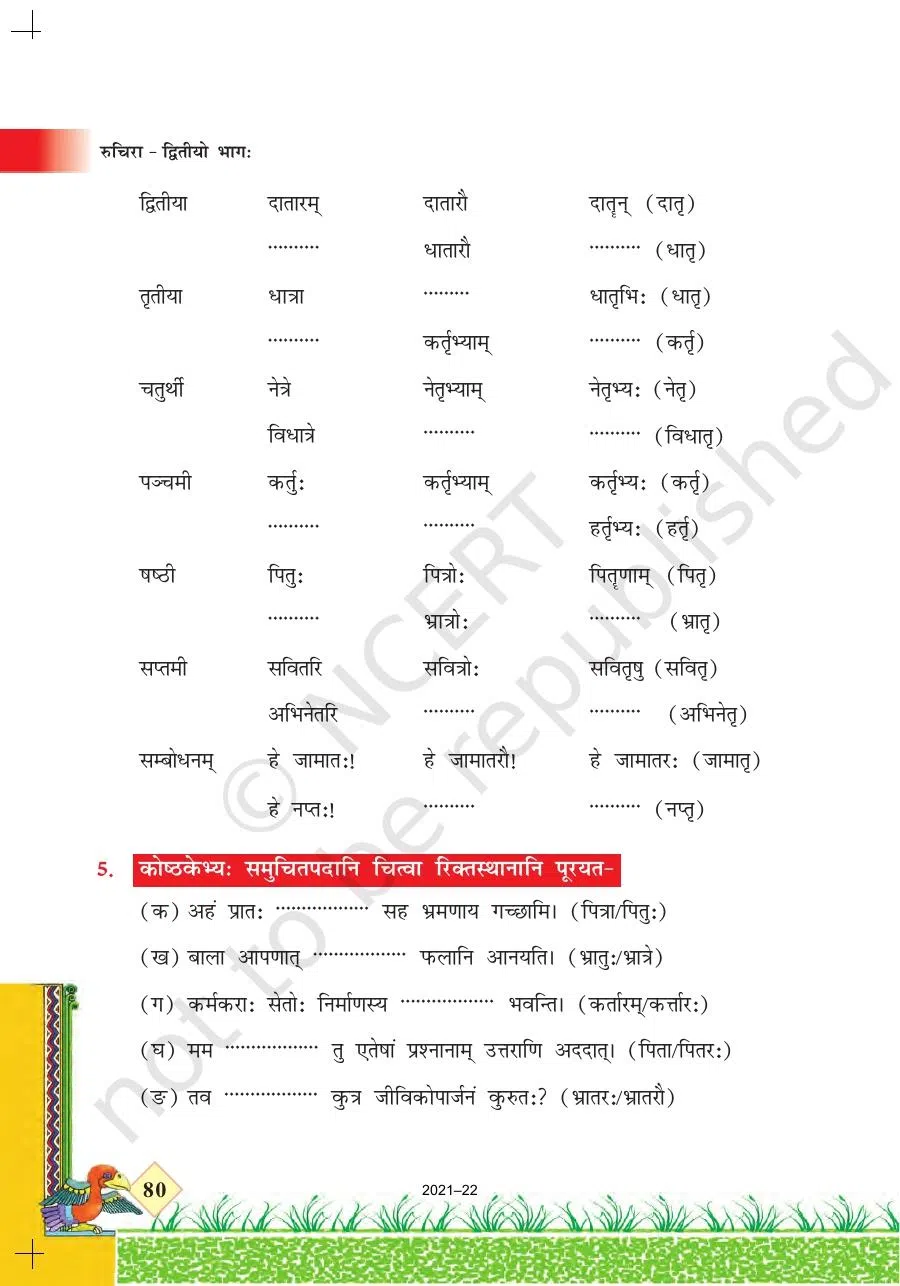 Class 7 Sanskrit Chapter 14