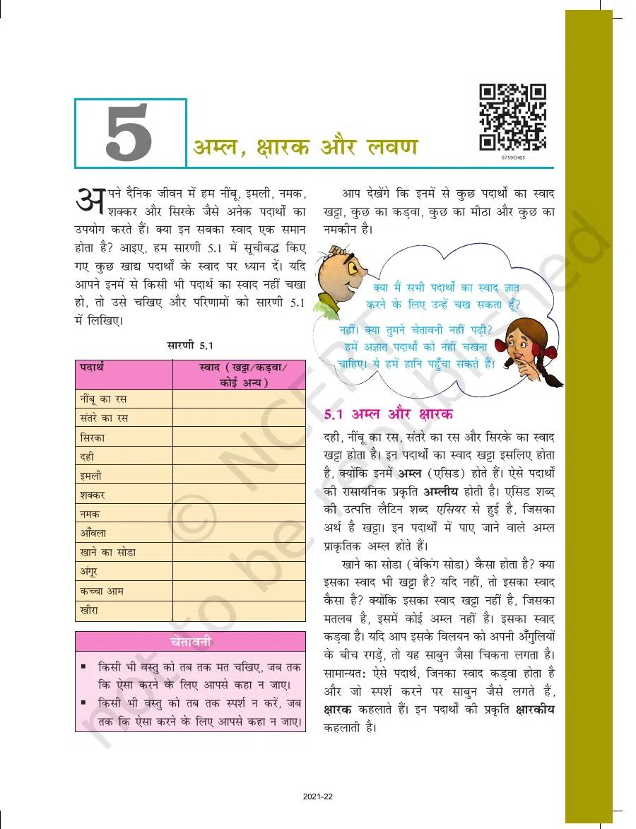 Class 7 Science in Hindi Chapter 5