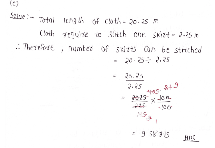 Chapter 7 | Multiplication and Division of Decimal Numbers | Class-5 DAV Primary Mathematics