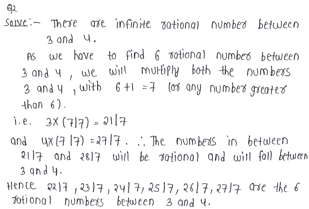 Find six rational numbers between 3 and 4.