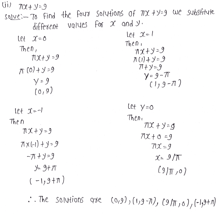 NCERT Solutions | Class 9 Maths Chapter 4 Linear Equation in two variables