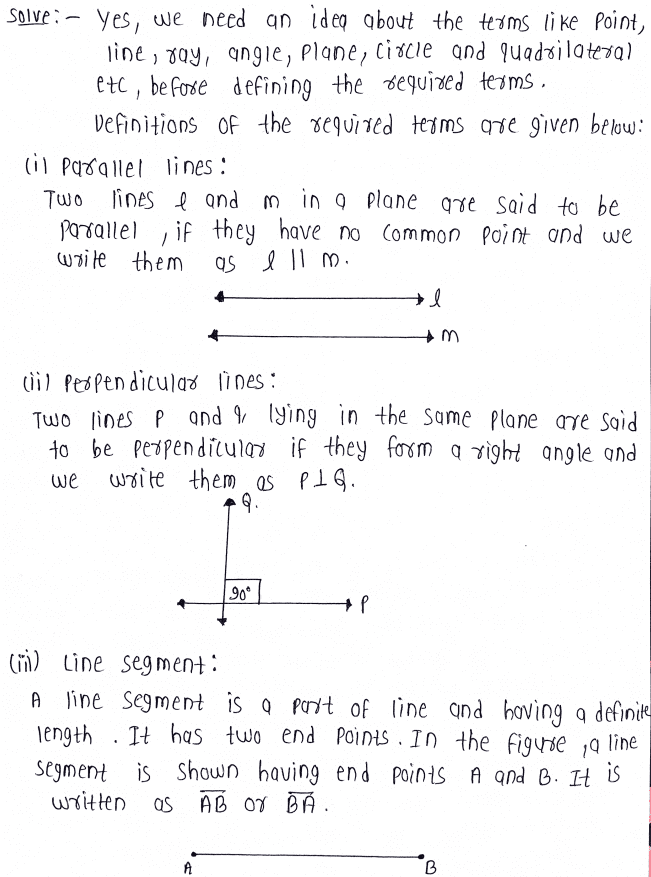 NCERT Solutions | Class 9 Maths Chapter 5 Introduction to Euclid’s Geometry