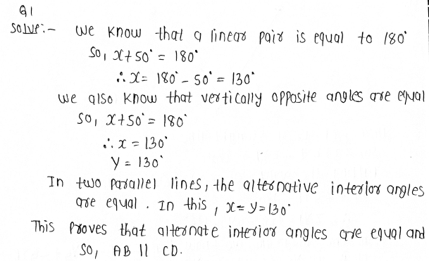 NCERT Solutions | Class 9 Maths Chapter 6 Lines and Angles