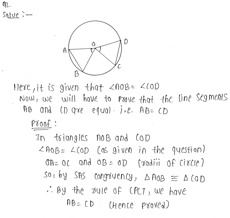 NCERT Solutions | Class 9 Maths Chapter 10 Circles