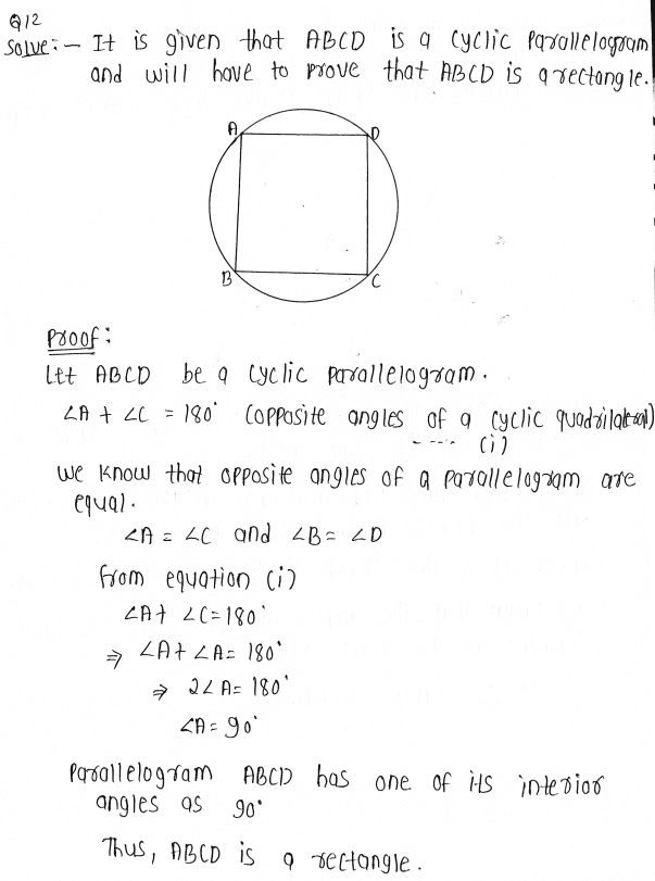 NCERT Solutions | Class 9 Maths Chapter 10 Circles