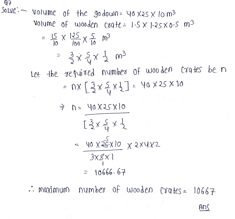 Exercise 13.5 Class 9 Maths Chapter 13 Surface Areas and Volumes