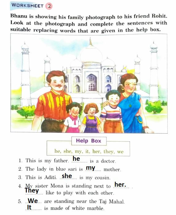 DAV Class 2 English Practice Book Chapter 7  A Mouse in the House Solutions