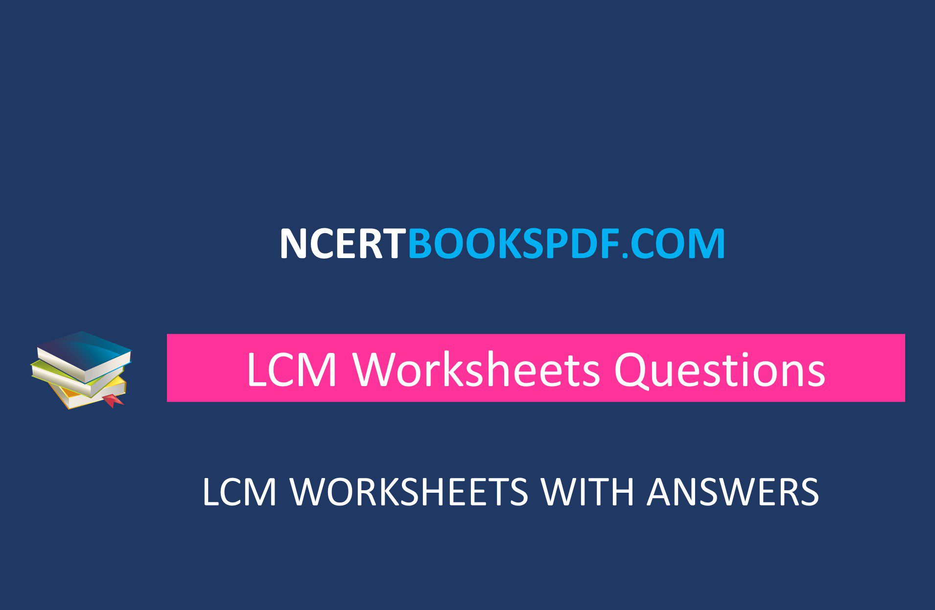 LCM Worksheet Questions for Class 5 With Answers
